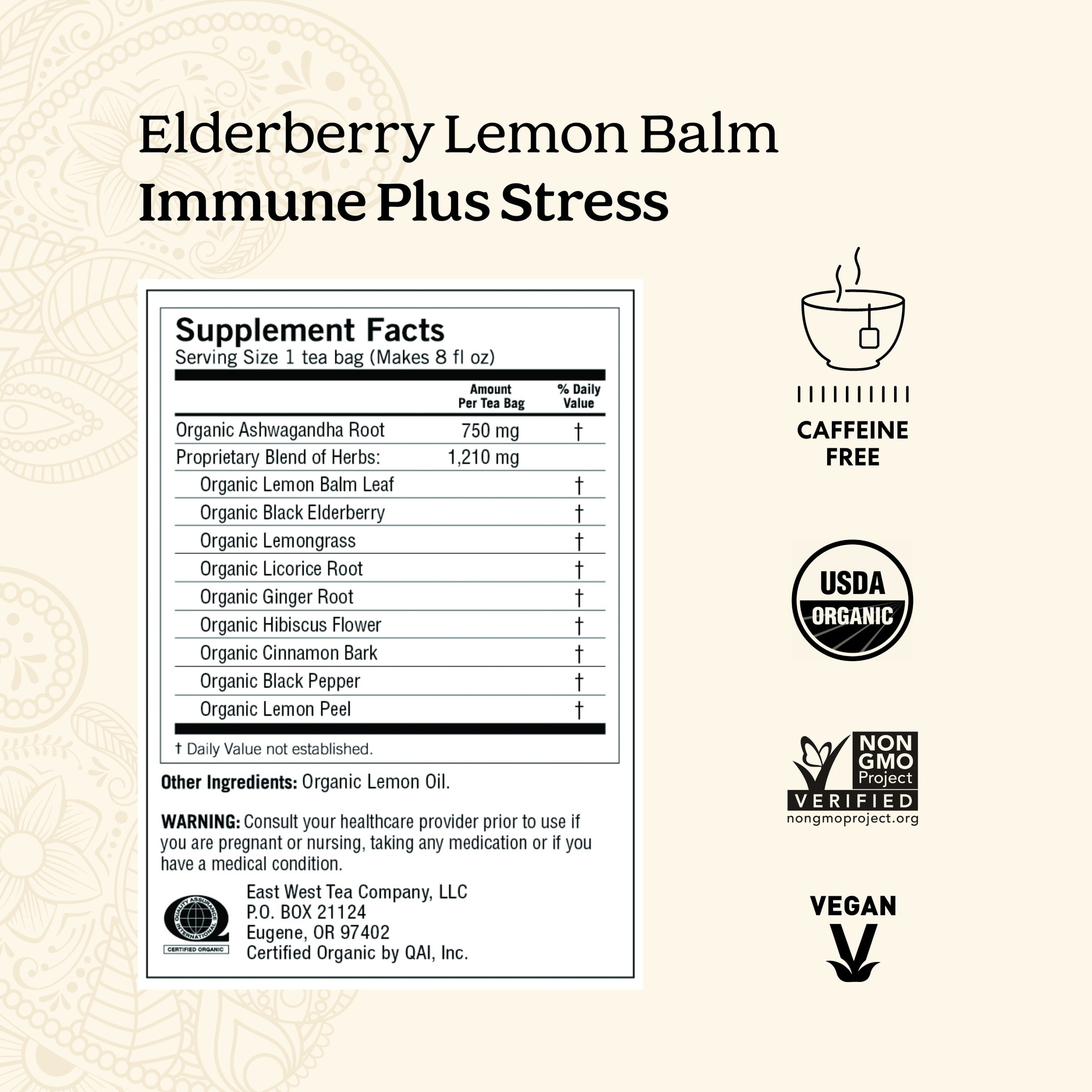 (4 pack) Yogi Elderberry Lemon Balm Immune Plus Stress, Organic Herbal  Wellness Tea Bags, 16 Count