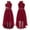 Burgundy, variant on iiniim Kids Flower Girls Chiffon Ruched Princess Pageant Wedding Birthday Asymmetrical Hem Party Dress Black 8