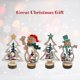 thumbnail image 3 of leyfeng Signo de mesa de Navidad Estatuilla de madera Festivales Árbol de Navidad Muñeco de nieve Forma Estatua Mesa Centro de mesa Ornamento Retro, 3 of 7