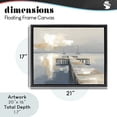 thumbnail image 4 of Stupell Industries Coastal Pier with Two Boats Seascape Black Floating Frame Canvas Art, 21 x 17, by Kim Curinga, 4 of 8