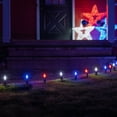 thumbnail image 5 of Wintergreen Lighting C9 Red, White & Blue FlexFilament LED Pathway Light Kit, 15 Lights, 12" Spacing, Black Wire, Black Stake, 15 ft, 5 of 7