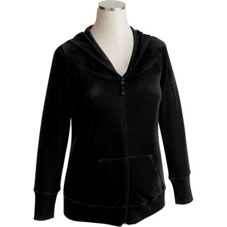 Maternity Velour Zip Hoodie