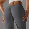 thumbnail image 5 of LLYwey Stretchy Work Pants For Women Women Summer Fashion Sport Casual Full Casual Yoga Full Length Pants Wide Leg Dress Pants Female Long Pant Style H653 Gray L, 5 of 7