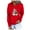 Red, variant on IROINNID Women's Long Sleeve Hoodie Mid-Length Print Stylish Fall Winter Festival Crop Workout Sweatshirt Tops Pullover, Red