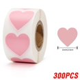 thumbnail image 1 of Pegatinas de corazón rojo para el Día de San Valentín, 100-500 piezas, 1 pulgada, embalaje para hornear, sellos de sobre, pegatinas decorativas de amor, 1 of 4