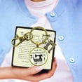 thumbnail image 3 of Seamstress Keychain Never Come Between My Powertool Fun Quote Womens Sewing Jewelry, 3 of 8