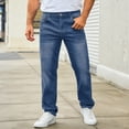 thumbnail image 7 of DDAPJ pyju Men's Baggy Jeans Y2K Vintage Wide Leg Denim Pants Hip Hop Skater Jeans Loose Fit Trousers 2000s Streetwear Blue L, 7 of 7