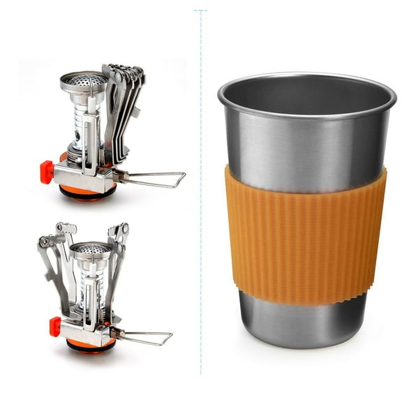 Set Camping Cookware Portable Mess Kit Camping Pot And Pans Cooking Set