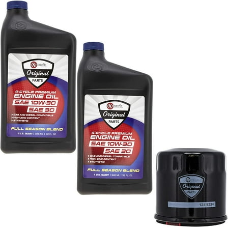 Exmark Engine Oil 2 Quarts and Filter Kit Quest Radius E S Series 135-2566 126-5234