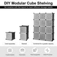 thumbnail image 2 of Costway DIY 12 Cube Portable Closet Storage Organizer Clothes Wardrobe Cabinet W/Doors, 2 of 10