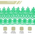 thumbnail image 4 of Uxcell 3.14 inch Wide 10 Yard Lace Ribbon Floral Pattern Green Embroidered Lace Trim for Sewing Making, Gift Wrapping, 4 of 5