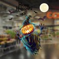 thumbnail image 1 of Feliz Halloween Etiqueta de la pared Calabaza Araña Murciélago Ventana Fiesta en el hogar Decoración DIY Etiqueta de la pared extraíble Sala de estar Aula Oficina Niños Habitación Decoración Sailing Electrónica, 1 of 5