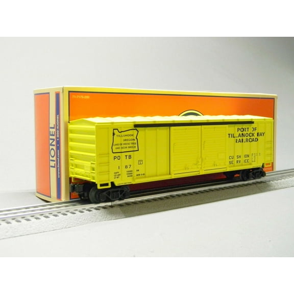 Lionel Port of Tillamook Standard O Double Door BOXCAR #187 O Gauge 2143112