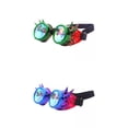 thumbnail image 1 of Steampunk Goggles, Goggles Windproof Rave, Men Women Crystal Rainbow,Photo Prop Cosplay Steampunk Goggles Costume,Concert Holiday Party Dancing Colcomx Gafas Steampunk, 1 of 6