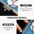 thumbnail image 3 of FORMRS 1-Subject Spiral Notebook 8" x 5" College Ruled 60 Refillable Sheet A5 Hard Cover, Baseballs Pattern, 3 of 7