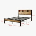 thumbnail image 7 of Triple Tree Modern Metal Full Platform Bed Dark Black, 7 of 7