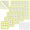 Yellow, variant on 6Pcs Professional Patchwork Ruler Set Clear Acrylic Quilting Ruler for Sewing