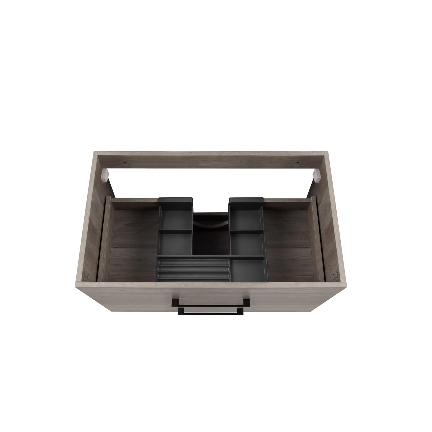 Hommoo 32" Wall-Mounted Bathroom Vanity with Double Drawers, Sink & Mirror, Floating Bathroom Vanity, Gray
