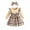 Beige, variant on FAIWAD Toddler Baby Girl Christmas Dress Vintage Long Sleeve Plaid Princess Party Dresses Headband Fall Winter Outfit