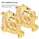 thumbnail image 5 of 2Pcs Incense Holder for Sticks Sandalwood Burner Alloy Meditation Yoga DragonShaped Ornaments(Gold ), 5 of 5