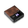 thumbnail image 5 of Slim Flip Case for Samsung Galaxy Z Flip4 5G 2022 (6.7 inch), Allytech Lightweight Durable PU Leather Anti-Slip Shockproof Case for Galaxy Z Flip 4, Brown, 5 of 7