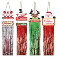 thumbnail image 4 of Clearance! Christmas Door Sign Christmas Welcome Door Sign Front Door Seasonal Welcome Sign Front Door Fringe Seasonal Welcome Sign Door Hanging Decoration,C, 4 of 9