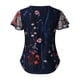 thumbnail image 4 of Pntutb moda mujer cuello redondo manga farol perspectiva punto malla manga Casual suelta top Pntutb Pntutb-993, 4 of 7
