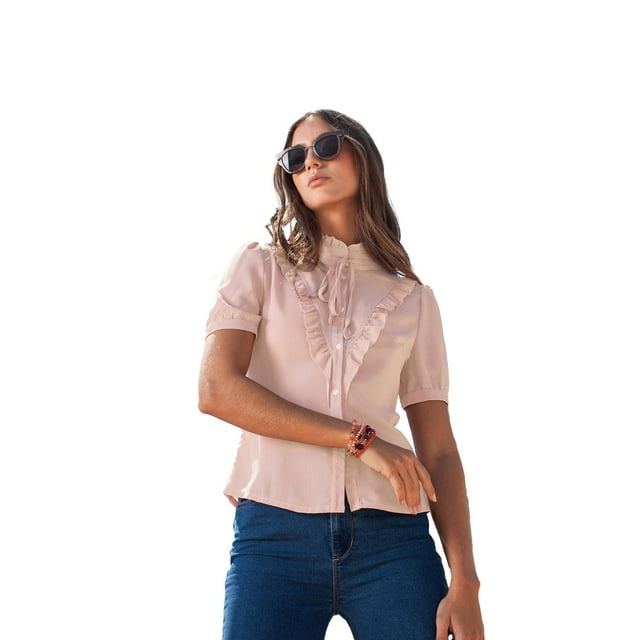 Blusa Aleni André Badi Rosa Extra Chica