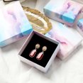 thumbnail image 4 of mmirethe Jewelry Storage Box Portable Pocket Earrings Bracelet Necklace Bangle Watch Packing Display Case Packaging Container 9x9x3cm, 4 of 8