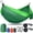 Mit Green, variant on Purple Orange Nylon Camping Hammock Single or Double Travel Swing for Beach Hiking