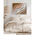 thumbnail image 3 of Brown Ombre Wall Art for Living Room,Canvas Picture Wall Decor for Bathroom Bedroom,Modern Geometric Abstract Aesthetic Cream Painting Artwork for Office Kitchen Hallway Dining Room Decor 12"x16", 3 of 8