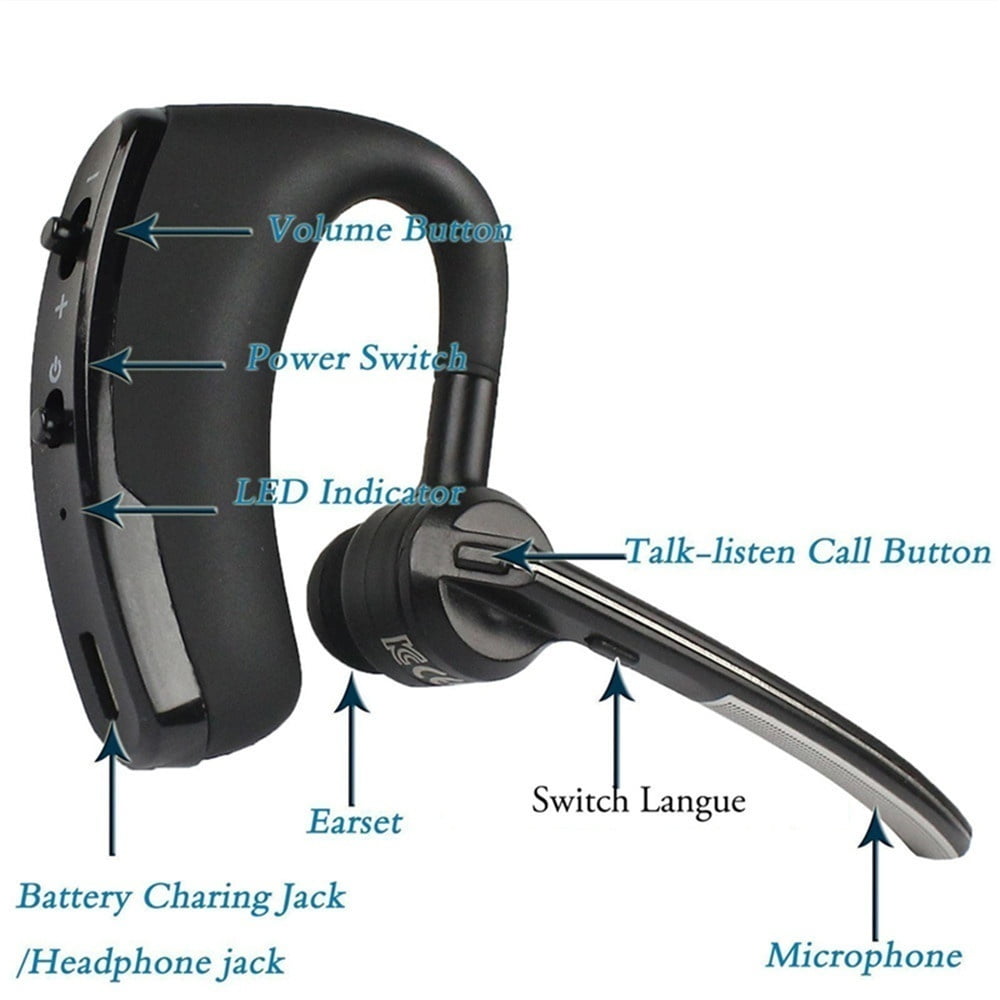V8 Business Bluetooth Headset V4.1 Handsfree with Microphone Car High-end Ultra Long Standby Wireless Earphone