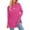 Pink, variant on Ronuti Long Sleeve Shirts for Women Crewneck Basic Loose Tunic Tops Fall Outfits for Women 2025
