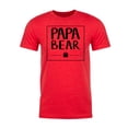 thumbnail image 2 of Men's Papa Bear Shirt with Bear Claw, Men's Shirts, Cool Shirts for Dad - Heather Red MH200DAD S3 M, 2 of 3