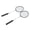 Black, variant on YAHHU Premium Iron Alloy Badminton Rackets Set with Nylon Shuttlecocks and Carrying Bag, 2 Player Set, 5 Pieces, Purple Blue