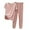 Pink, variant on GERsome Women's Pajama Sets Short Sleeve V Neck Sleepwear Long Pants Nightwear Soft 2 Piece Pjs Lounge Sets M-2XL