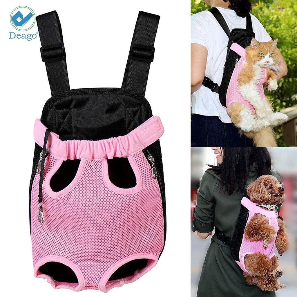 Deago Dog Cat Carrier Backpack Frontpack Carrier Travel Bag Legs Out  Easy-Fit for Small Medium Pets Puppiies Outdoor Traveling Camping -  Walmart.com
