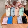 Compatible with iPhone 14 Plus Case, Cute Luxury Plating Edge Bumper