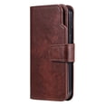 thumbnail image 6 of Allytechgroup Wallet Case for Samsung Galaxy S22, 9 Cards Slots Flip Stand RFID Blocking Bumper Shockproof Vintage PU Leather Phone Case Cover for Galaxy S22, Brown, 6 of 14