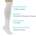 thumbnail image 3 of Men's Therapeutic Knee High Socks - 3 Pairs, Non-Binding Cushioned Cotton Blend for Swelling & Comfort (Fits Shoe Sizes 9-15), 3 of 4