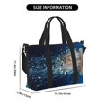 thumbnail image 5 of Sigee White Jellyfish Dansing in the Ocean for Hand Travel Bag,Sports Tote Gym Bag for Men and Women, 5 of 7