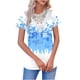 thumbnail image 1 of Tops de Manga Corta con Cuello en V para las Mujeres Blusa de Botón de Verano de Moda Casual de Ajuste Regular, 1 of 5