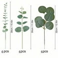 thumbnail image 3 of HomeKingdee Mixed Eucalyptus Leaves Stems Bulk Artificial Silver Dollar Picks Faux Branches for Vase Bouquets Floral Arrangement Wreath Farmhouse Rustic Greenery Decor, 3 of 6
