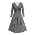 thumbnail image 5 of DGMIOCS Women's Sparkly Sequin Party Dress for Elegant Midi Length Off Shoulder Sleeveless Clubwear with Flowy Skirt Women's Casual Dress Grey XL, 5 of 5