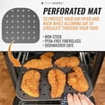 thumbnail image 3 of Air Fryer Reusable Liners for Dehydrator Racks Compatible with Chefman 6.3 QT, Power XL 6 QT and Vortex 10 QT, Caynel and more - Replacement for Parchment Paper for Airfryer Racks and Trays, 3 of 5