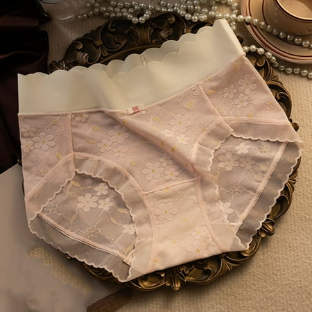 Soft Cloud Feeling Womens High Cut Feeling Pull Up Fashion Silk Panties - Pink XXL
