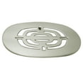 thumbnail image 4 of D316-05 4-1/2" OD Brass Snap-in Shower Grid Drain Cover, Polished Nickel, 4 of 4
