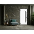 thumbnail image 3 of Front Exterior Prehung Steel Door / Ronex 0144 Grey / Entry Metal Modern Painted W36" x H80" Right hand Inswing, 3 of 5