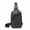 Gray, variant on Mens Chest Bag with USB Charging Port Large Capacity Waterproof Crossbody Shoulder Bag for Travel Work Outdoor