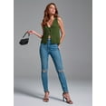 thumbnail image 4 of V-neck Women's Summer Basic Vest Crochet Knit Vest SSweater Sleeveless Vest Top, 4 of 6
